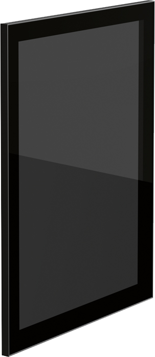 Porte avec cadre en verre Stopsol