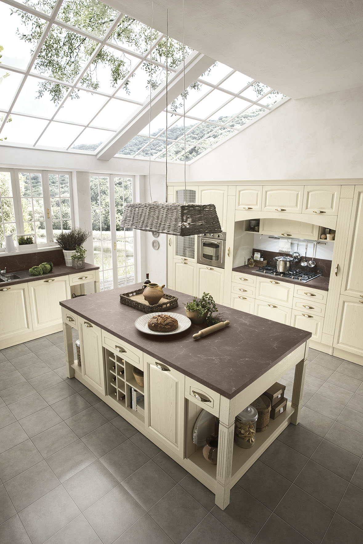 Cucina ambientazione moderna arredi coordinati atmosfera calda mida3 pag 55