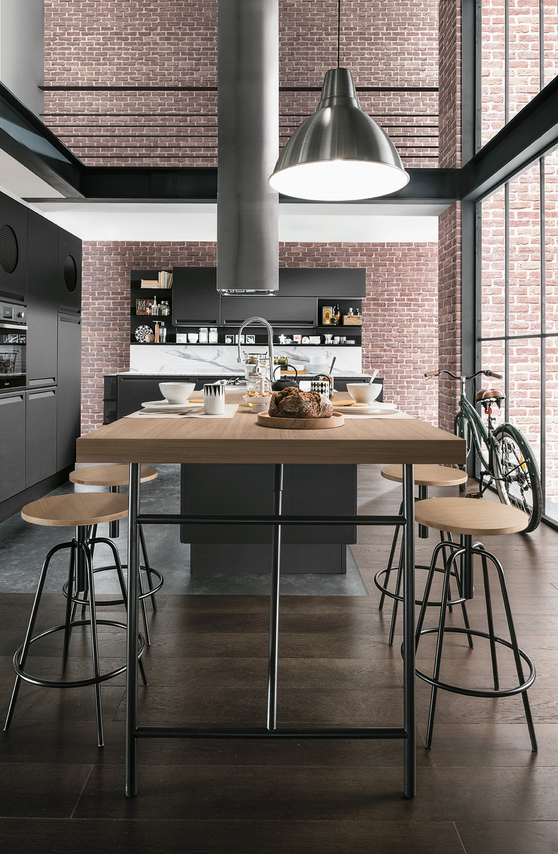 Cucina moderna ambientazione luminosa palette neutra is1 pag 2 3 isla