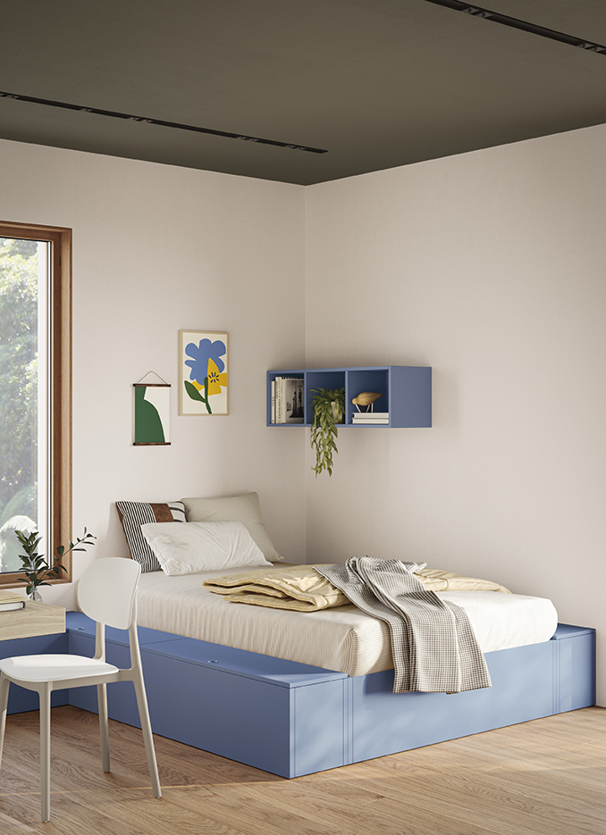 Cameretta ragazzi moderna Golf young space ottimizzare lo spazio GO Y109 P80
