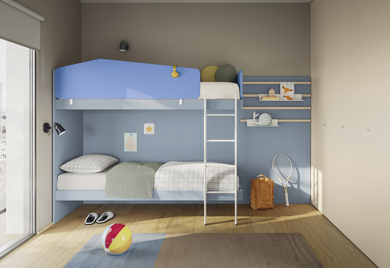 Letto Castello Ragazzi Golf Kid Space Camerette GO K131 P236