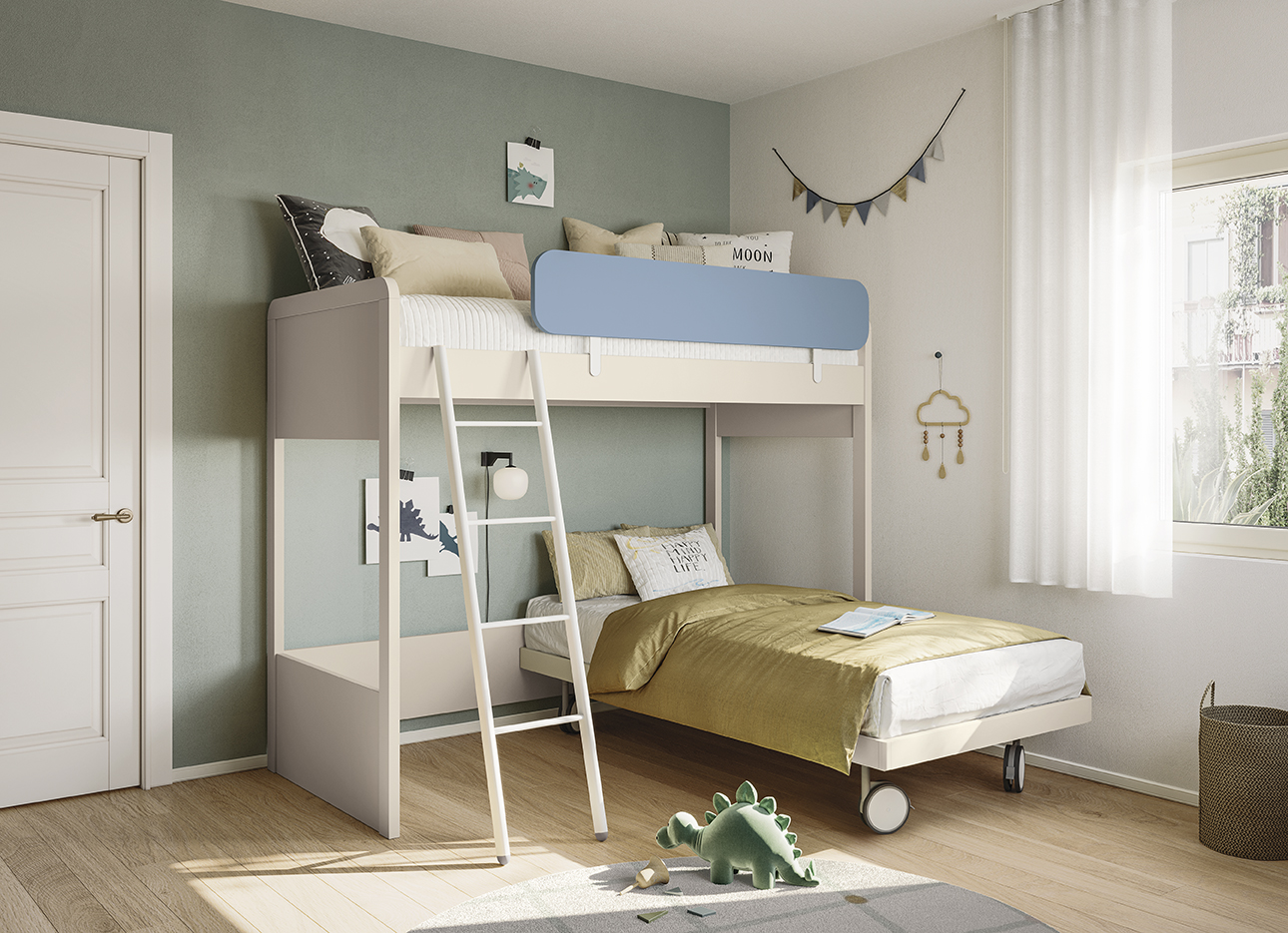 Letto castello ragazzi golf kid space camerette go k34 p246 247