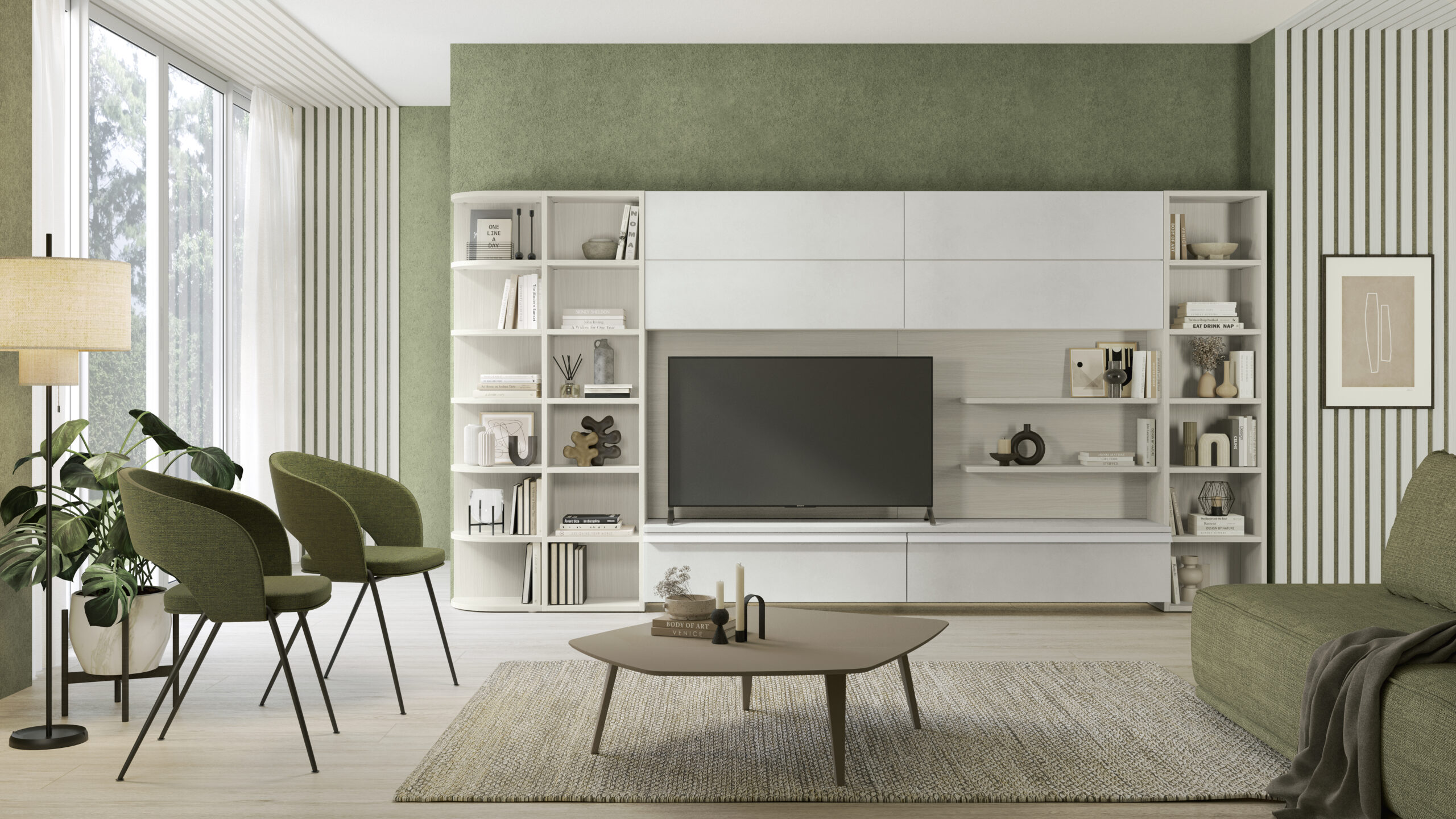 Soggiorno design moderno porta tv libreriavolo zona giorno zonagiorno vo gio l004 p20 21