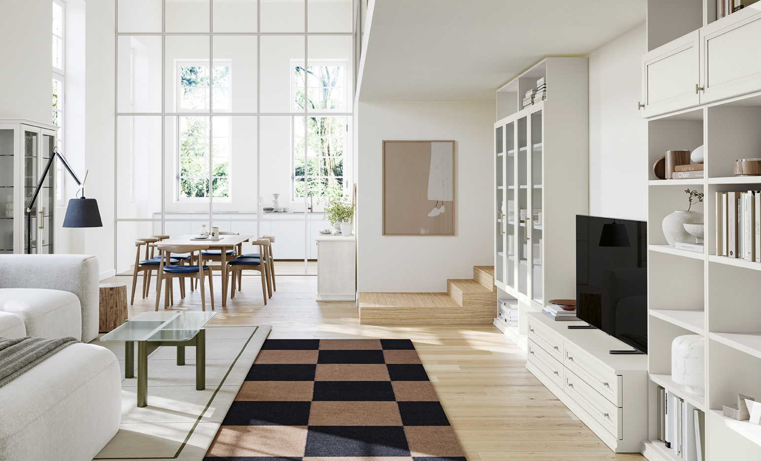 Arredamento salotto libreria arcadia mezzogiorno moderno ar gio l001 p10 11