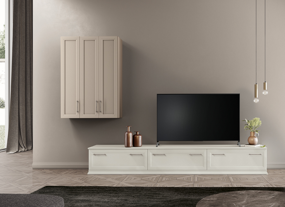 Arredamento salotto libreria arcadia mezzogiorno moderno ar gio l008 p60 61