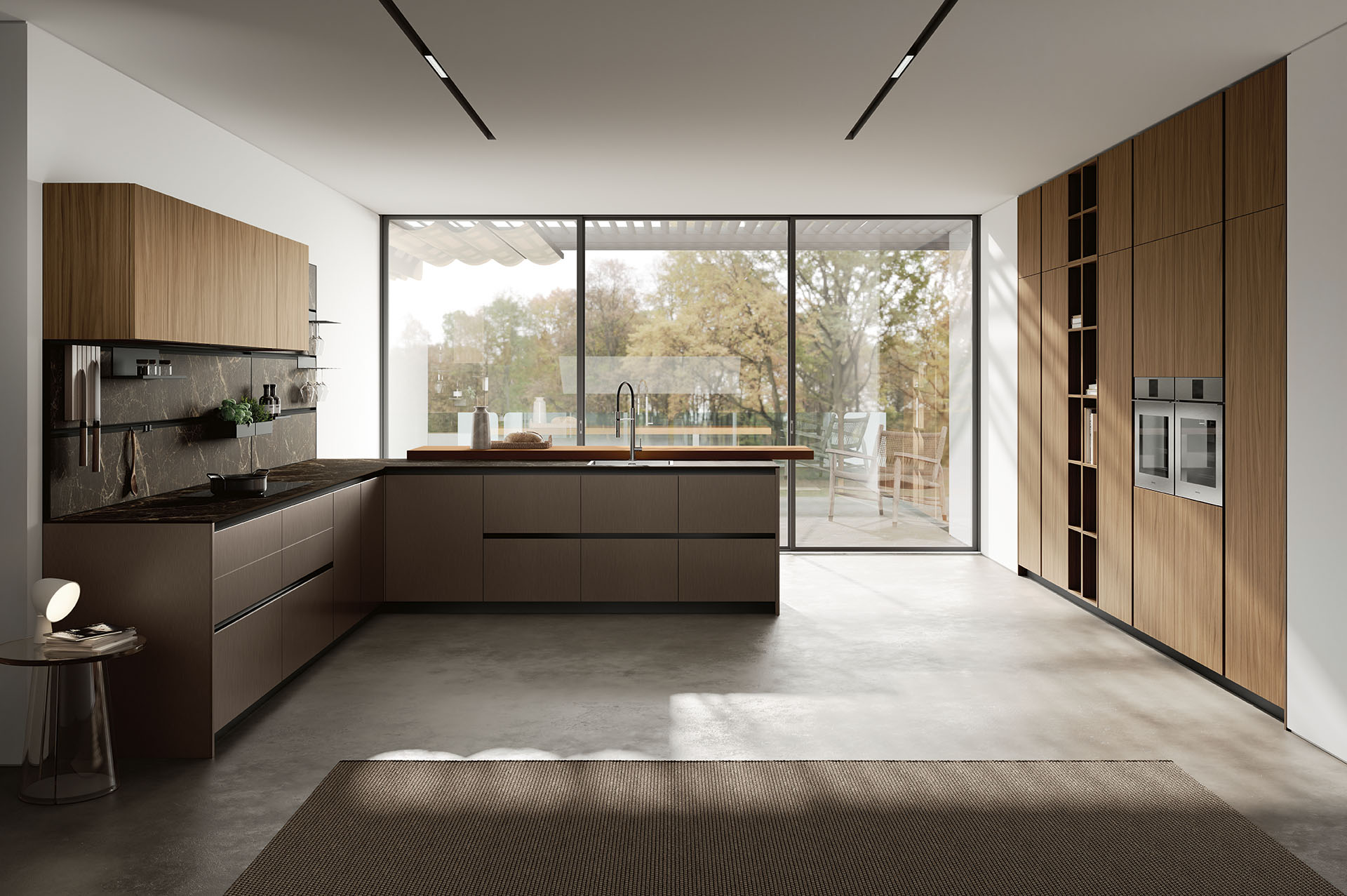 Cucina contemporanea pensili legno design kitchen deluxee collection1 pag 6 7 pratica l
