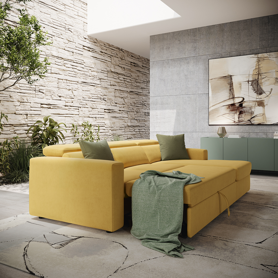 Divano moderno living imbottito minimalista sp gen fum p148 149