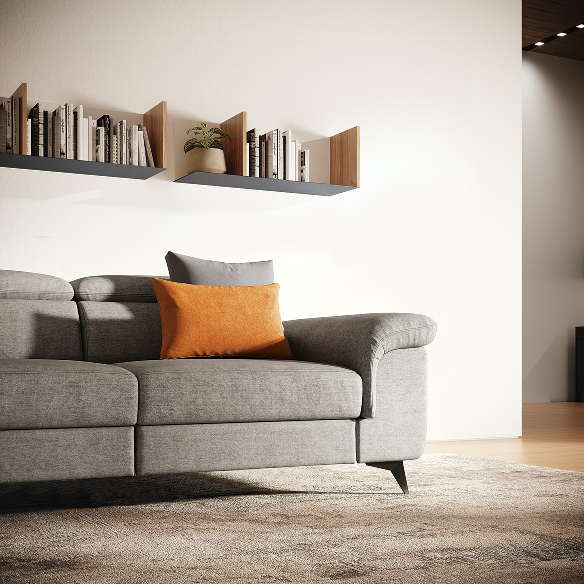 Divano moderno living imbottito minimalista sp gen vog p42