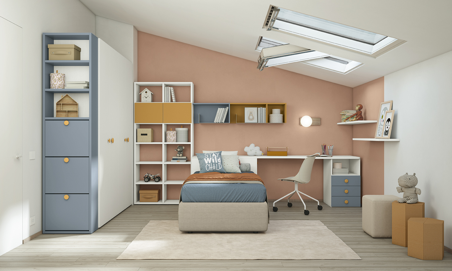 Ragazzi cameretta volo kids young camerette vo kid c001 p06 07