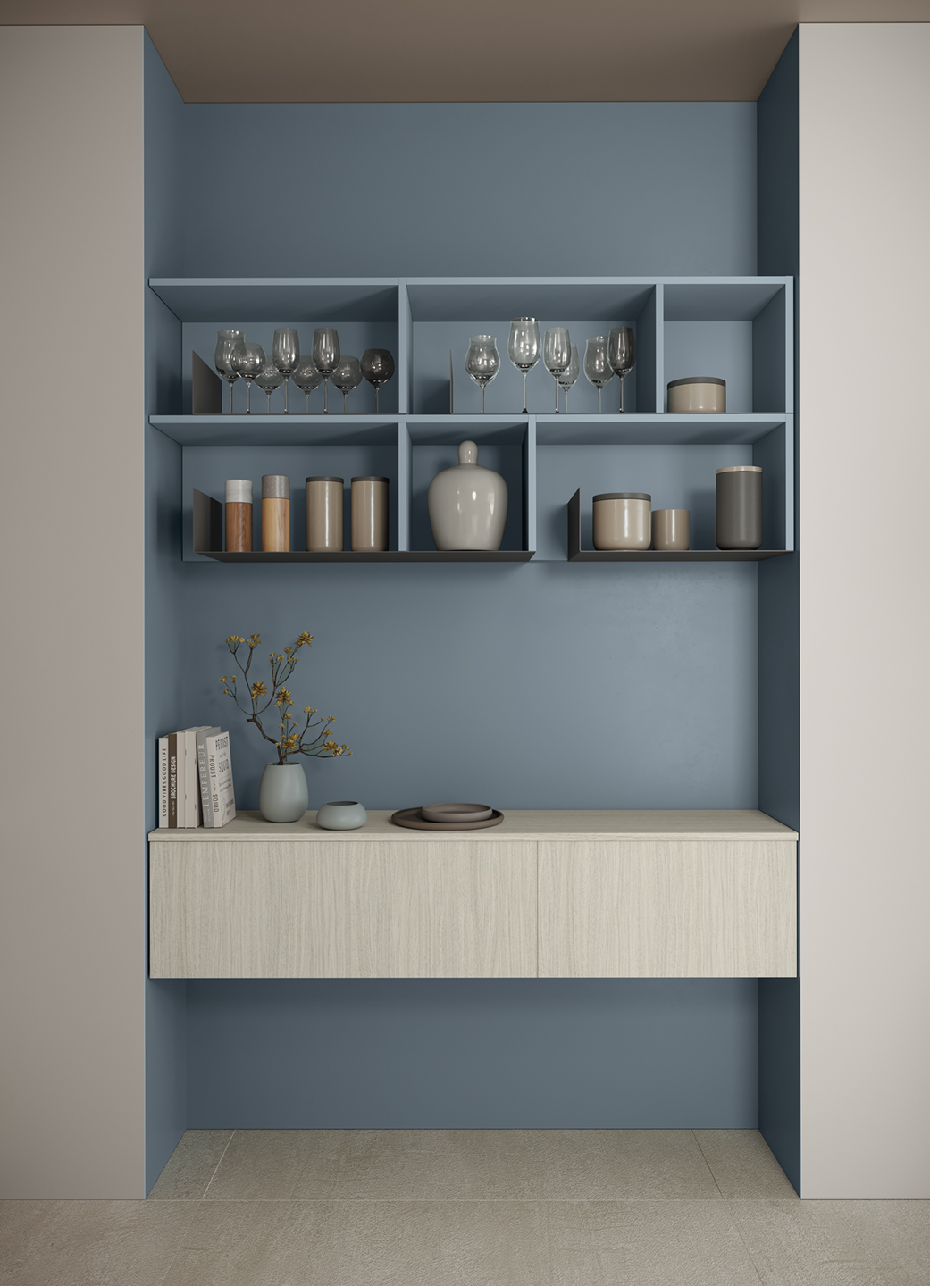 Soluzioni arredamento libreriavolo zona giorno appartamenti vo gio a001 p111