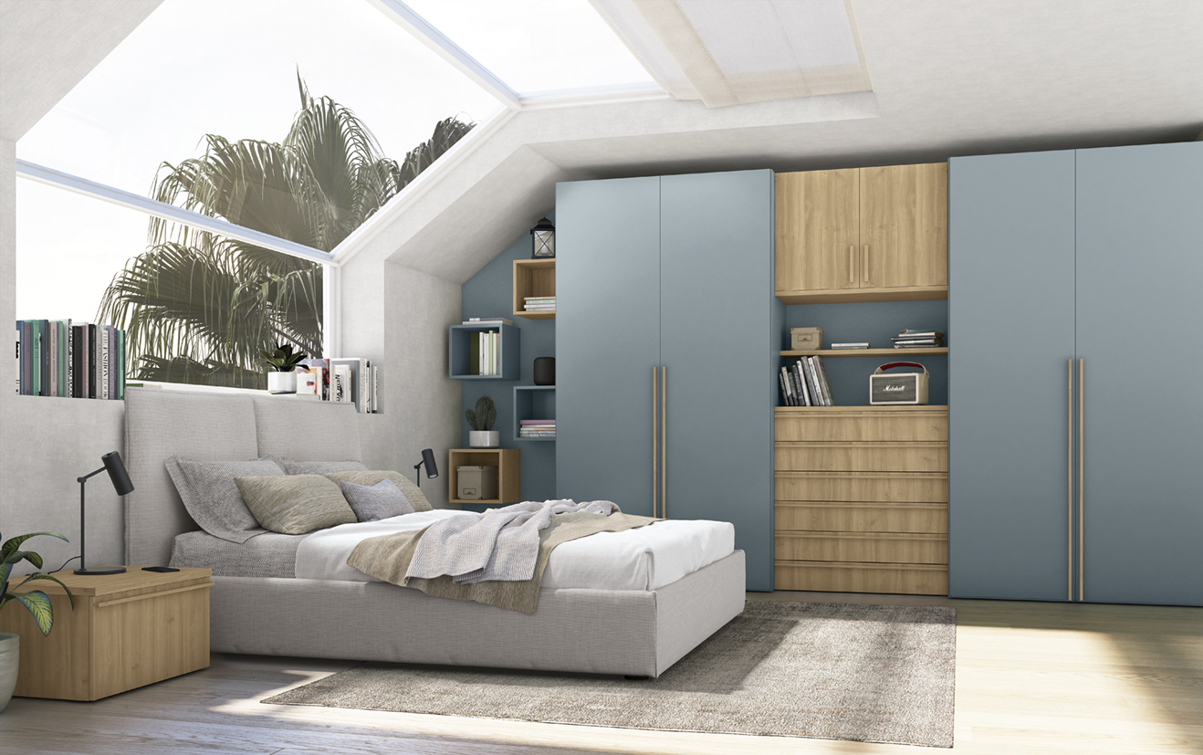 Soluzioni camera da letto libreriavolo zona notte vo not m015var p80 81