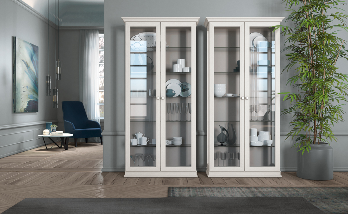 Arredamento salotto libreria arcadia mezzogiorno classico ar gio l016 p114 115