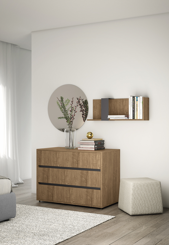 Pannello attrezzato camera accessori design strip volovo not m014 p75