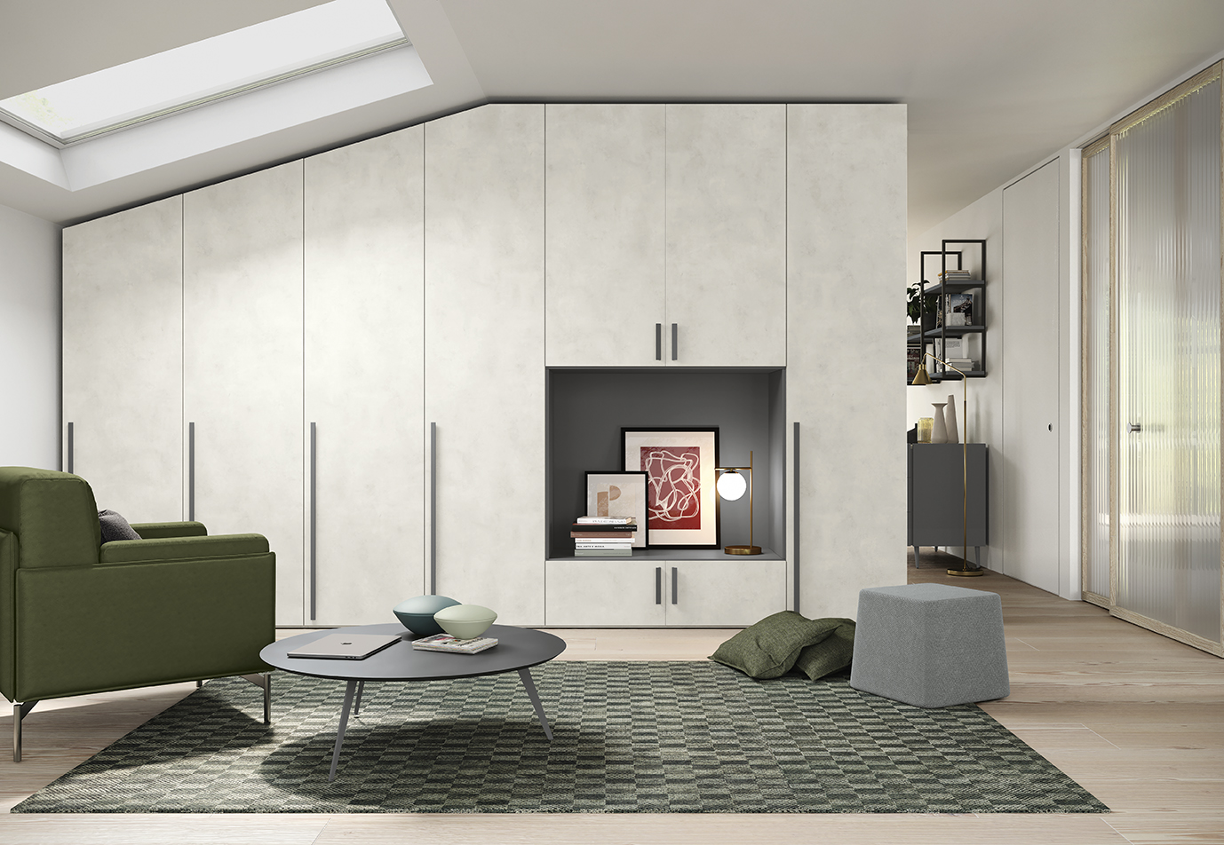 Armadi anta battente moderni camera go n07 p58 59