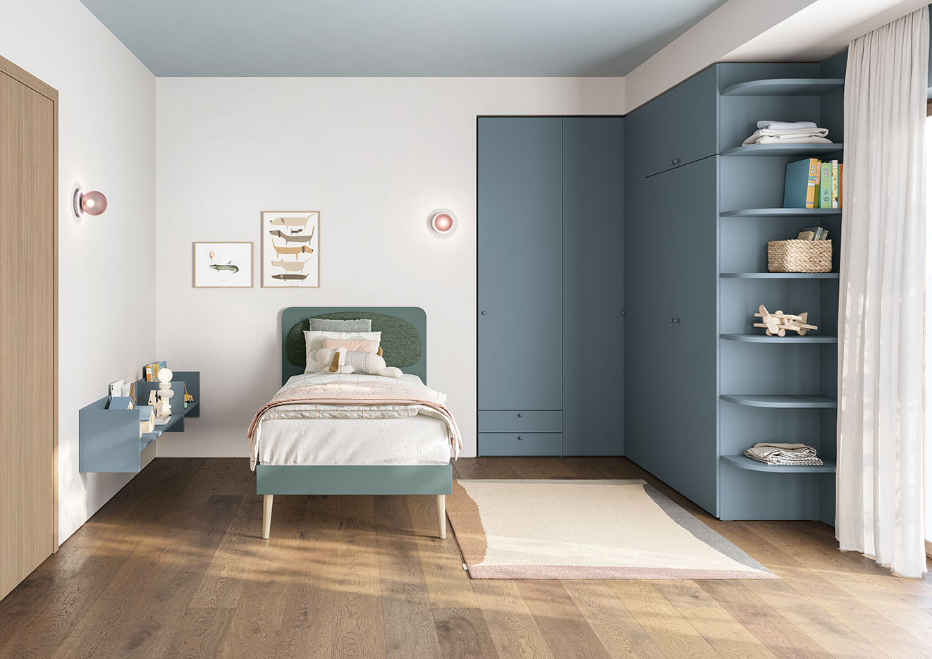 Armadi design camerette armadio battente GO K102 P16