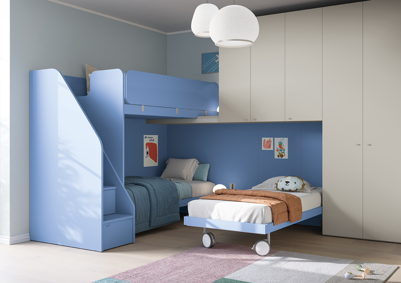 Armadi design camerette armadio battente GO K140 P310