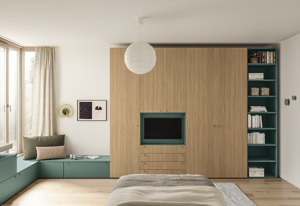 Armadi design camerette armadio battente go y13 p106 107