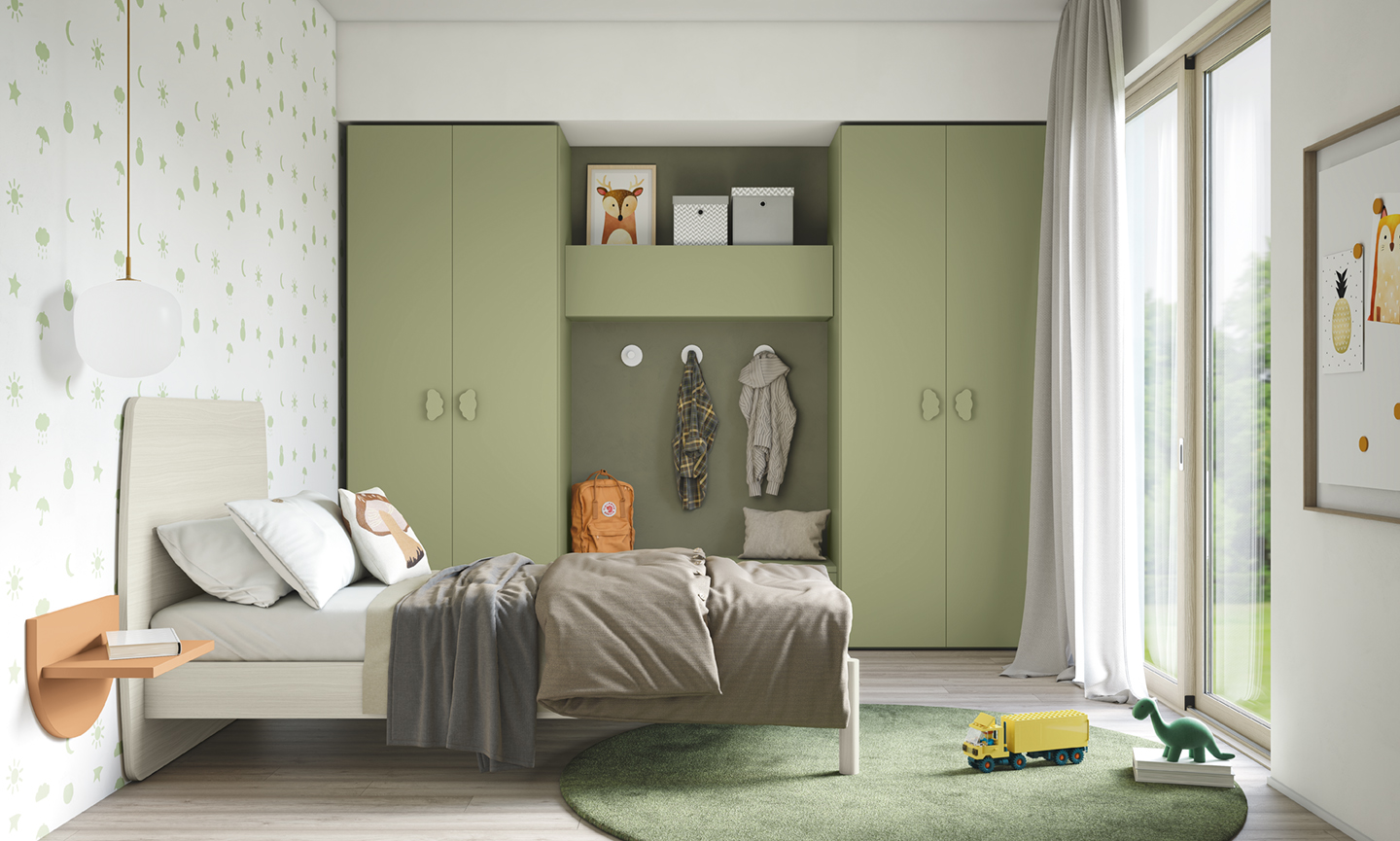 Armadi design camerette armadio battente vo kid c005 p26 27