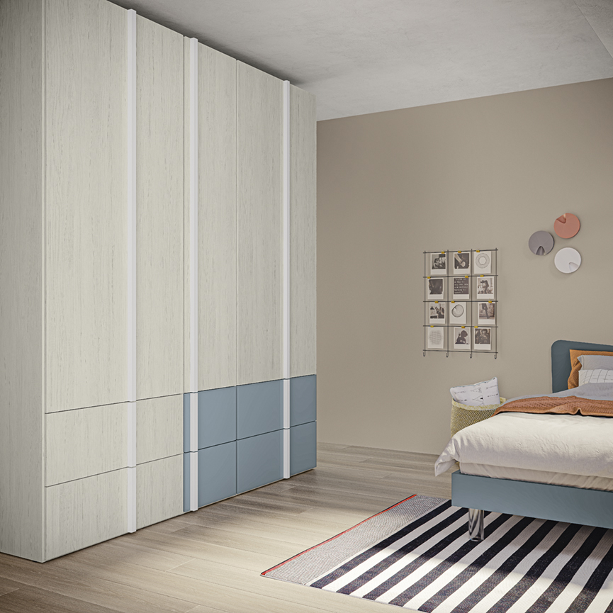 Armadi design camerette armadio battente vo kid c0113 p67