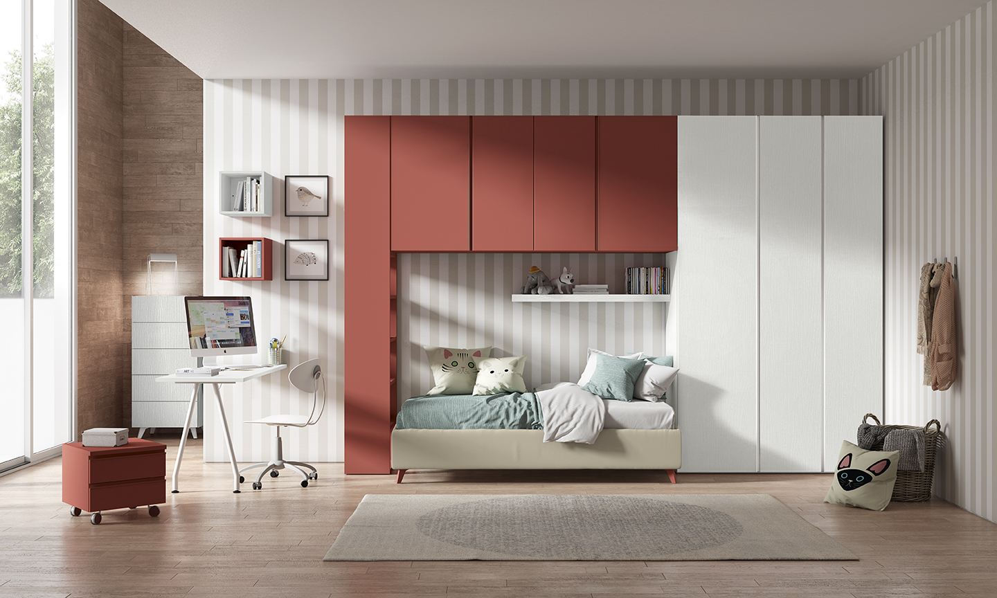 Armadi design camerette armadio ponte go k47 p330 331