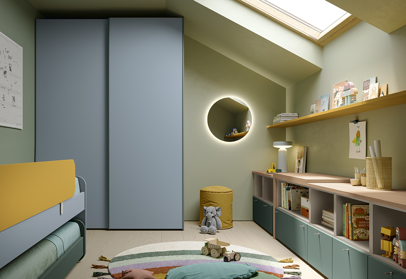 Armadi design camerette armadio scorrevole GO K126 P200