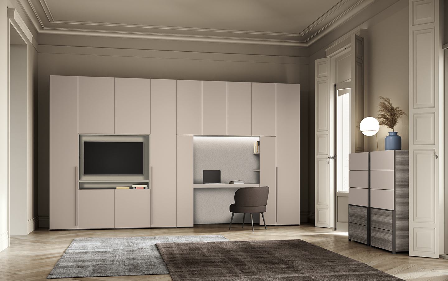 Armadi design moderni camera matrimonle ante battenti go w07 p32 33