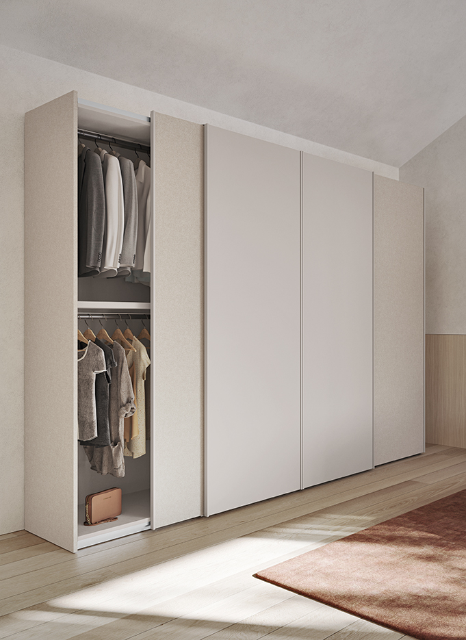 Armadi design moderni camera matrimonle ante scorrevoli go n04 p40