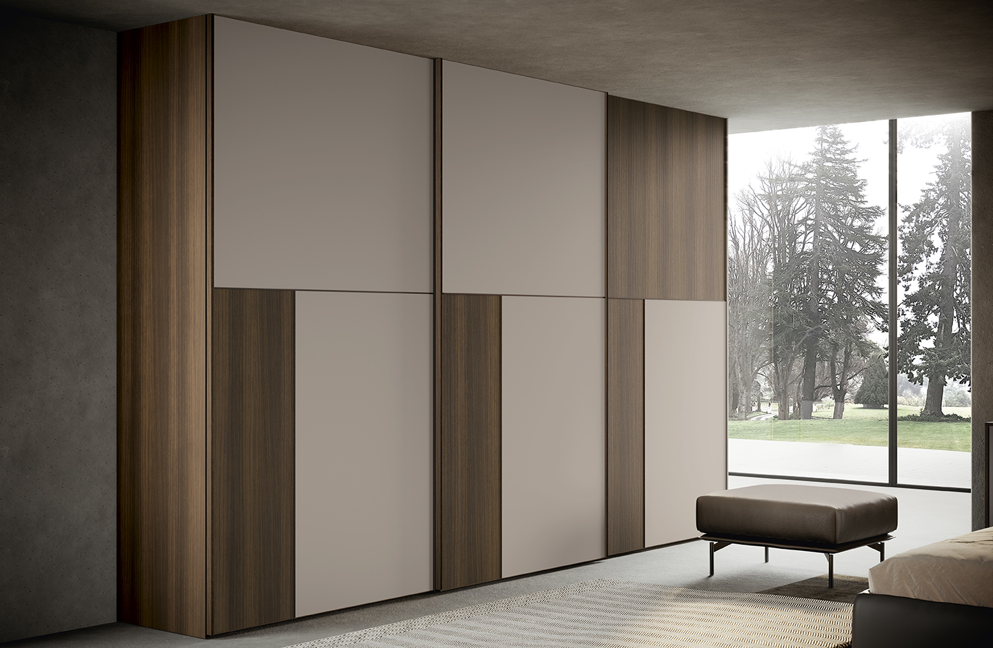 Armadi design moderni camera matrimonle ante scorrevoli go n16 p116 117