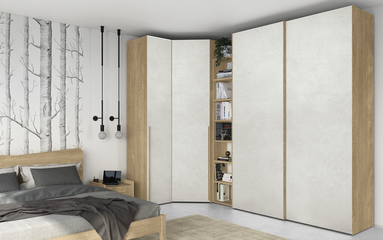 Armadi design moderni camera matrimonle ante scorrevoli gvo not m017 p88 89