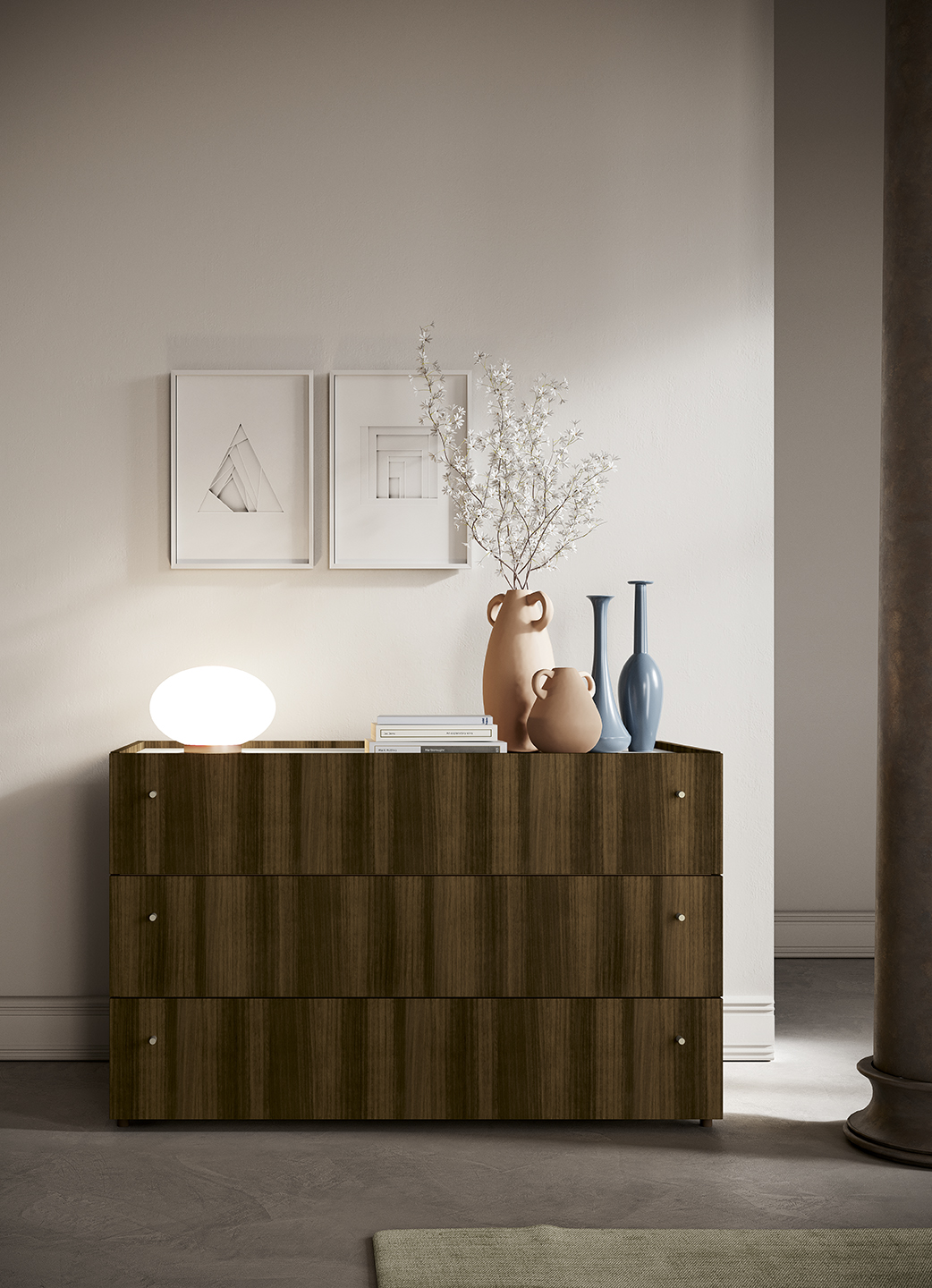 Cassettiera letto accessori design brick n&d go n26 p186