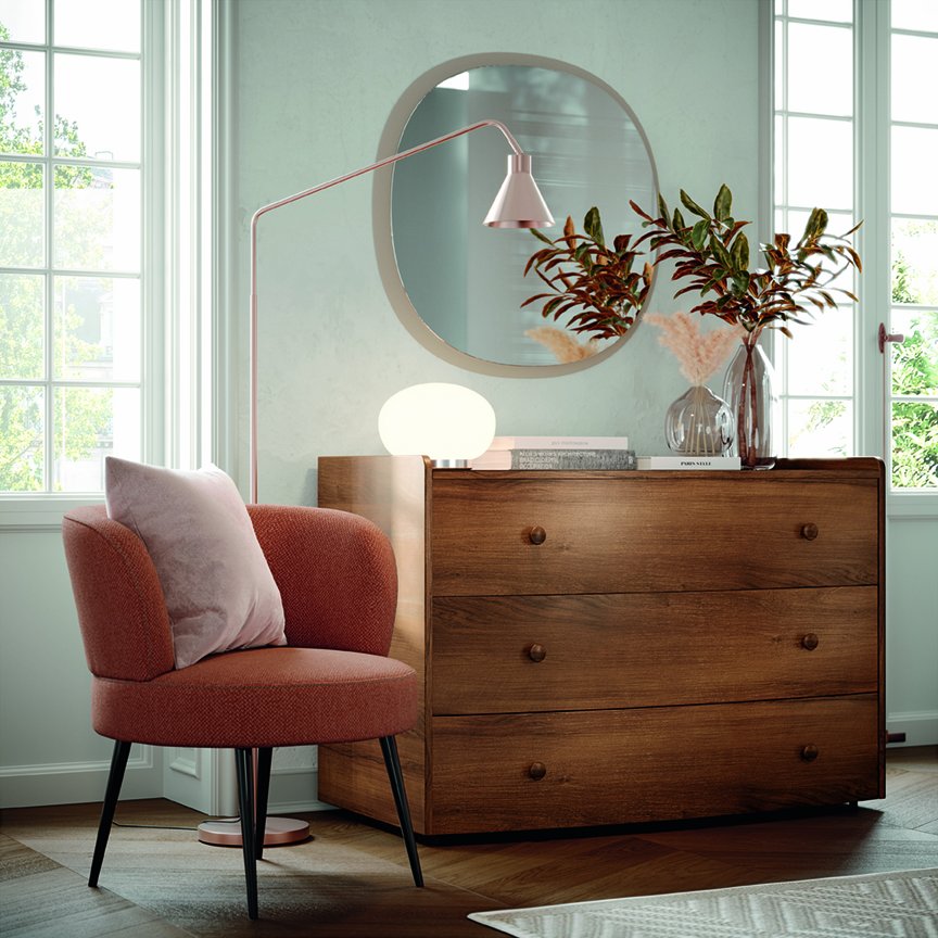 Cassettiera letto accessori design firenze arcadia ar mno am017 p127