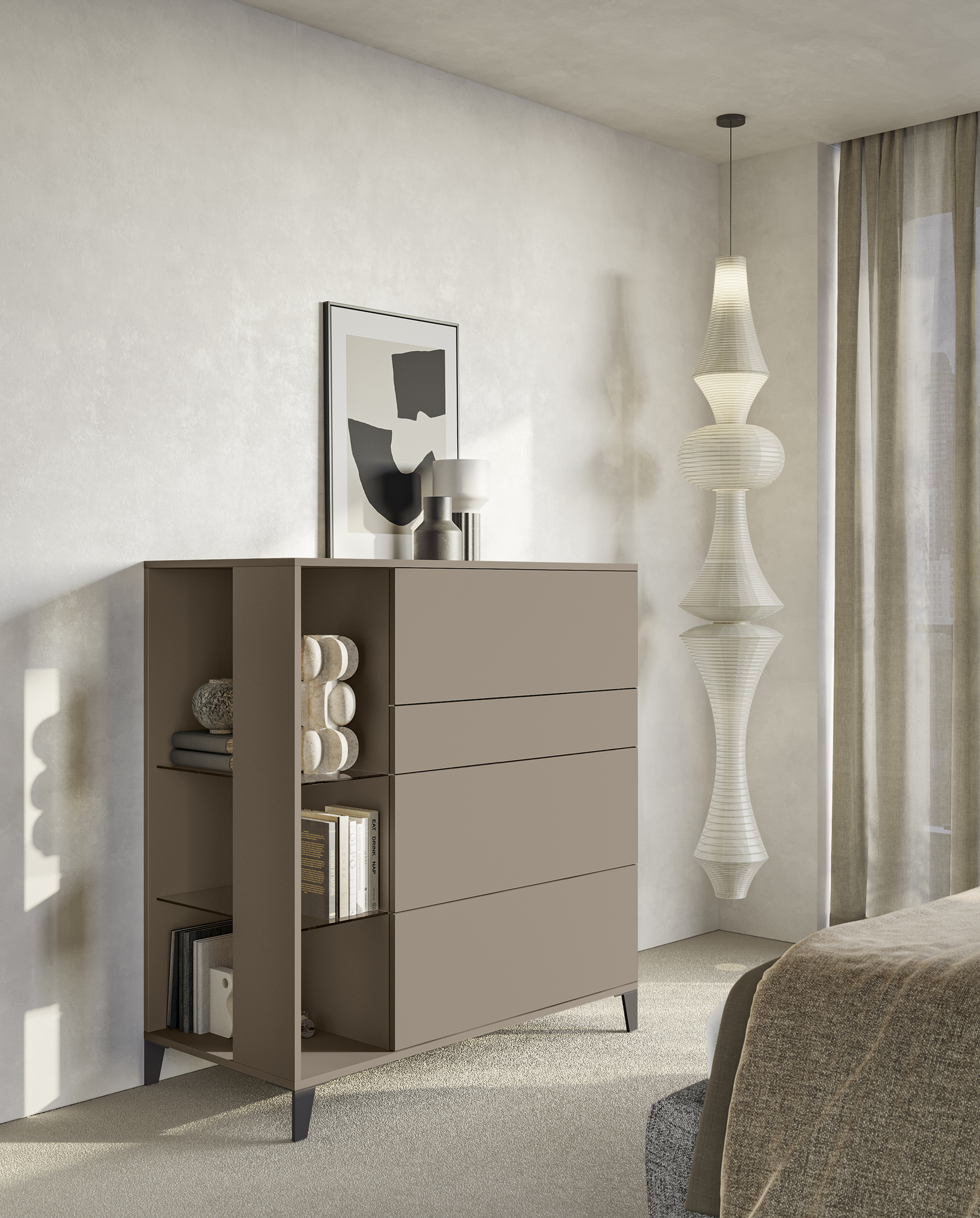 Cassettiera letto accessori design go news l02 p54