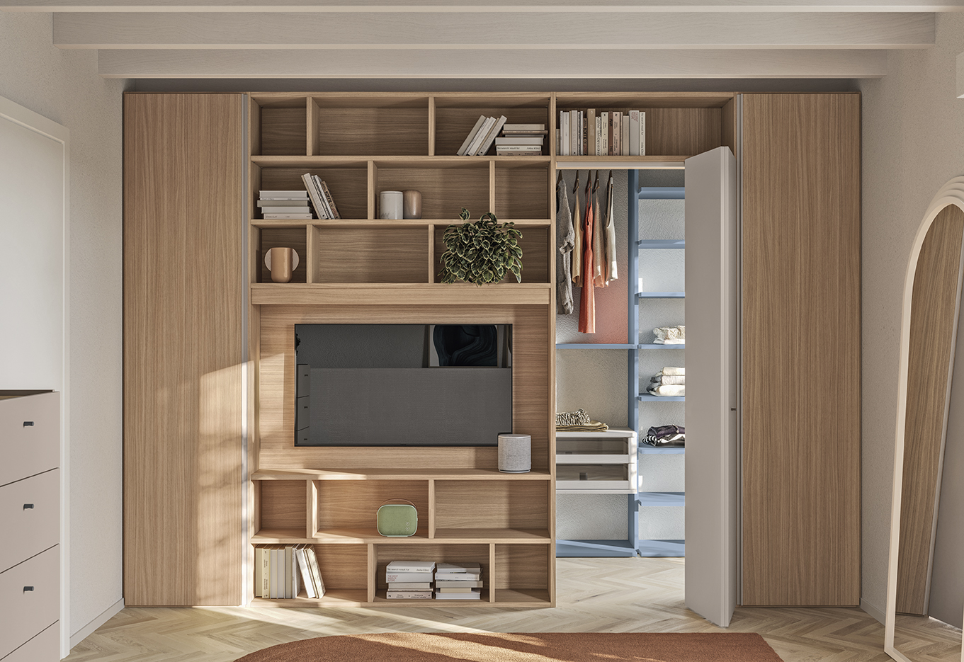 Cassettiera letto accessori design libreria infinity n&d go n03 p32 33