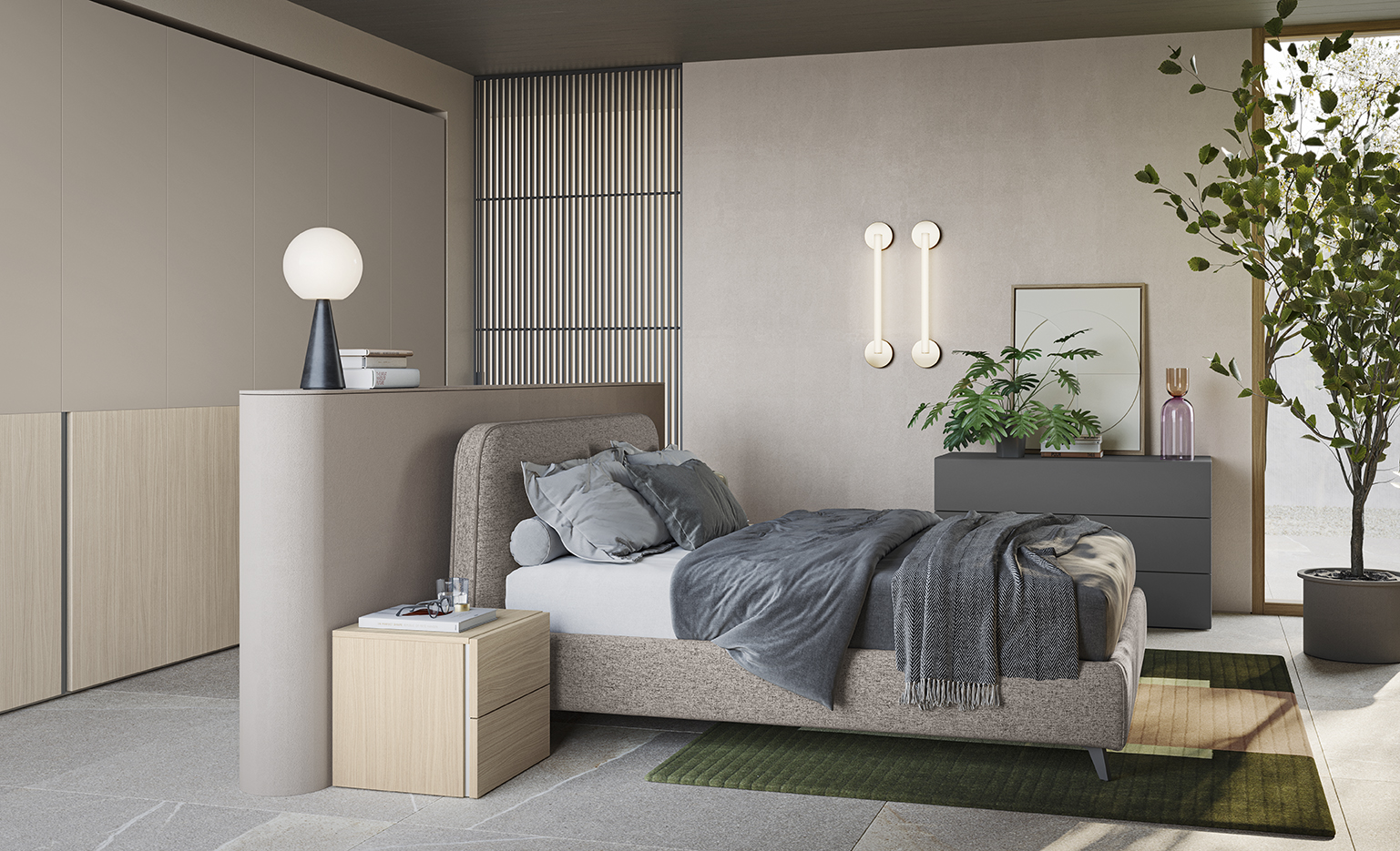 Cassettiera letto accessori design ND N118 P179