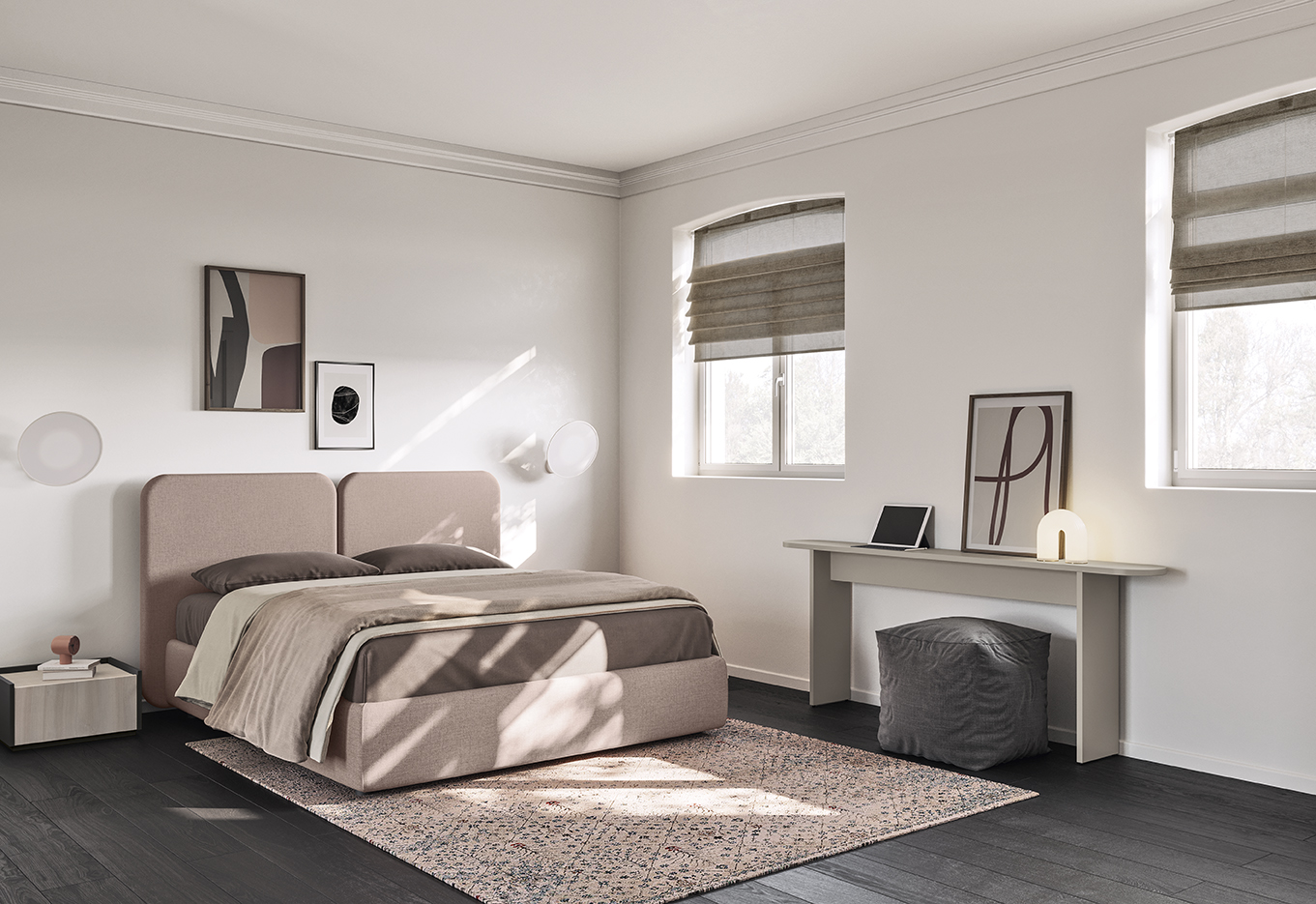 Cassettiera letto accessori design ND N123 P216