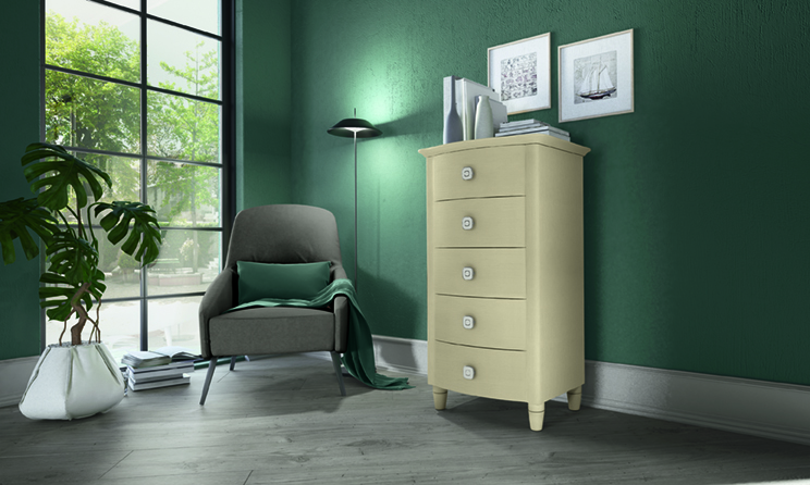 Cassettiera letto accessori design vienna arcadia ar mno am015 p111a