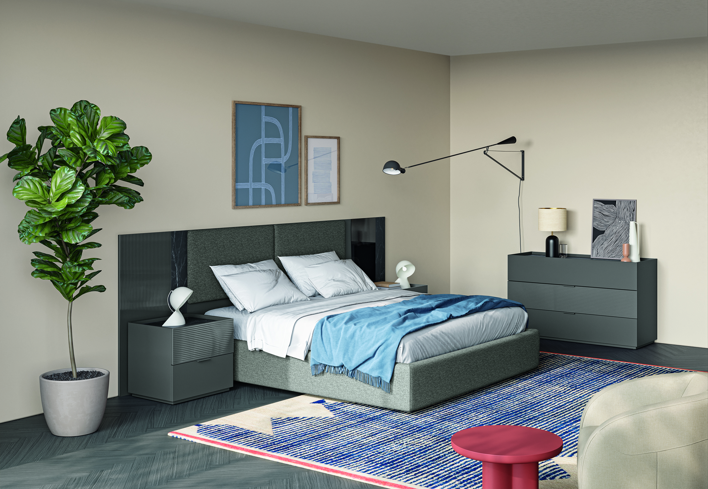 Cassettiera letto accessori design contemporaneo eclettica ar ecl en01 p12 13