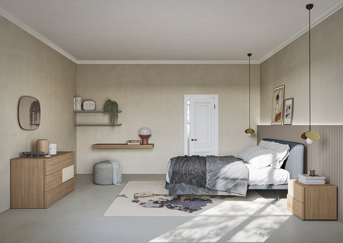 Cassettiera letto accessori design leader ND N126 P234