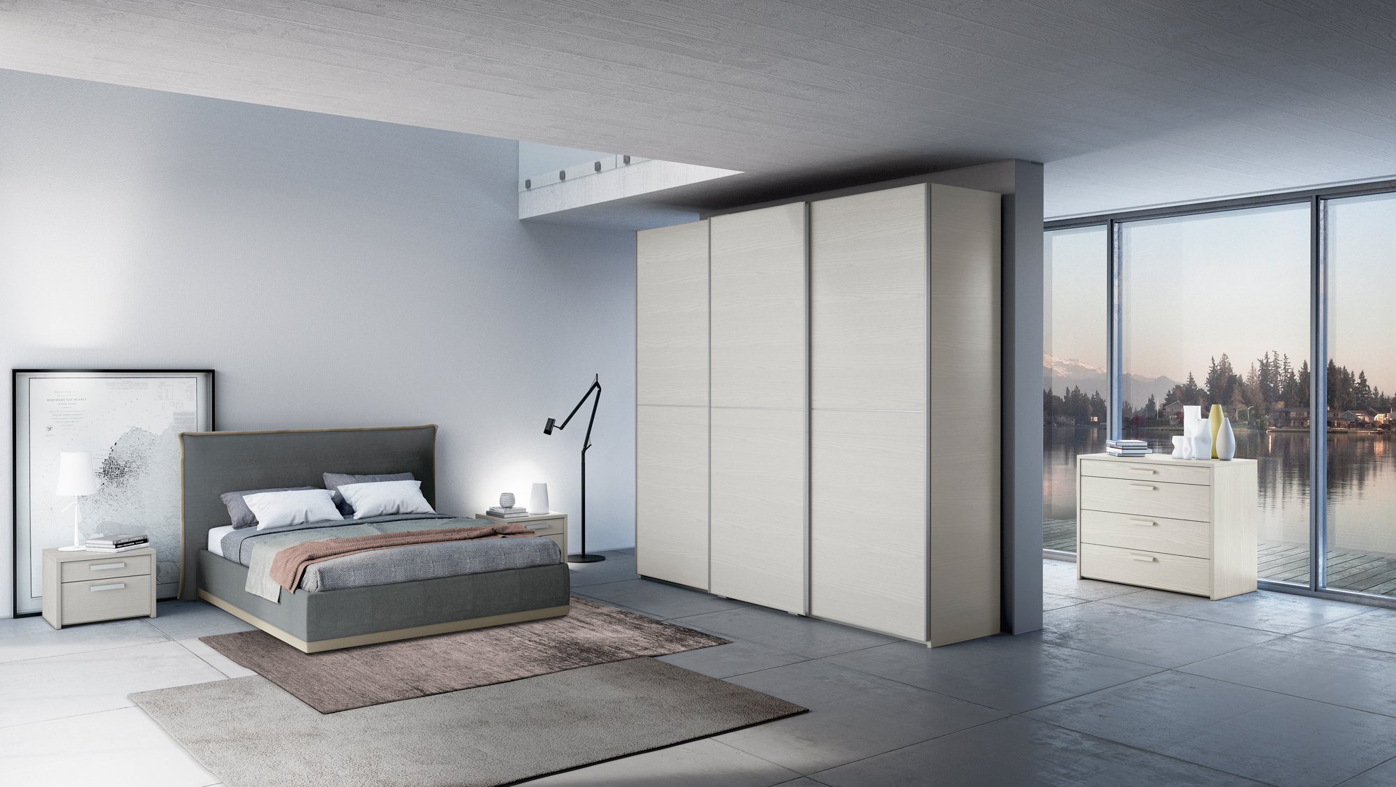 Comodino accessori design moderni camere go kid stick como p374