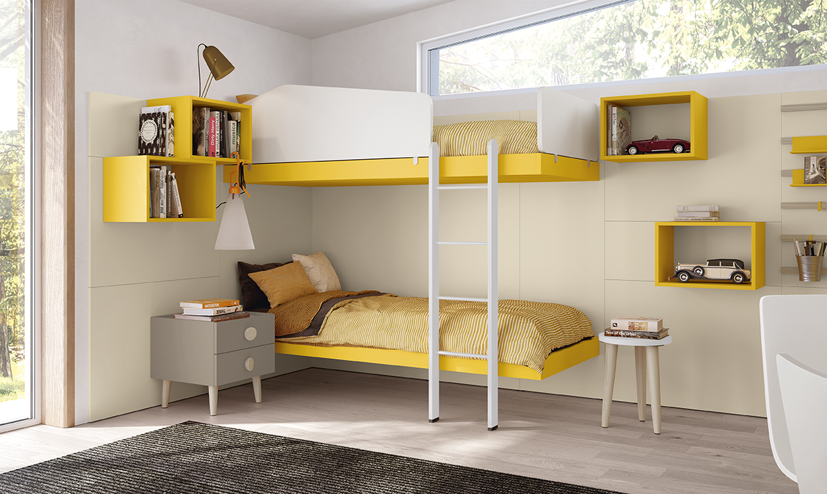 Letti castello design moderni camere kids letto oslo go k32 p230 231