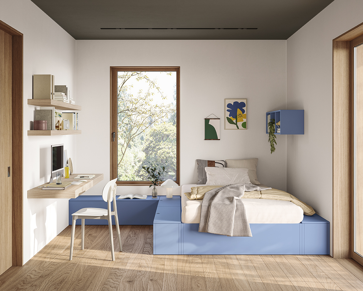 Letti contenitori design moderni camere young letto flotta go y07 p58 59