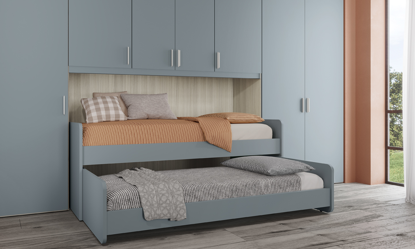 Letti multifunzione design moderni camere volo kids letto newroll vo kid c028 p132 133