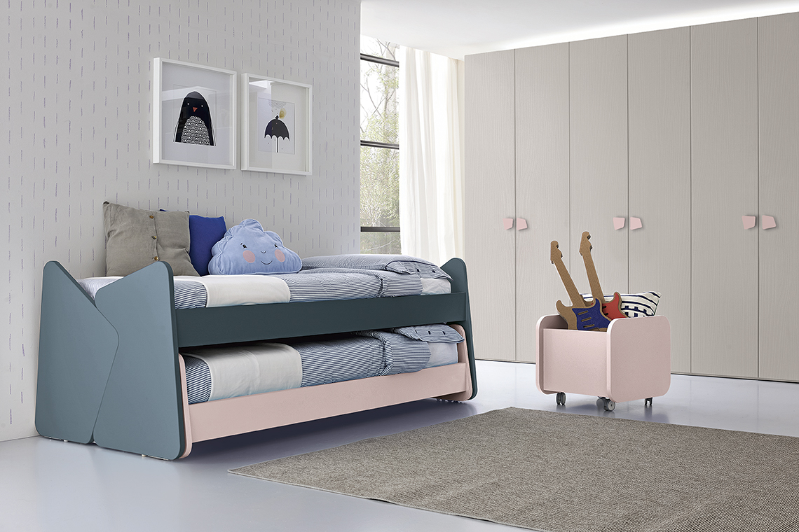Letti singoli design moderni camere golf kids letto twist go k30 p210 211