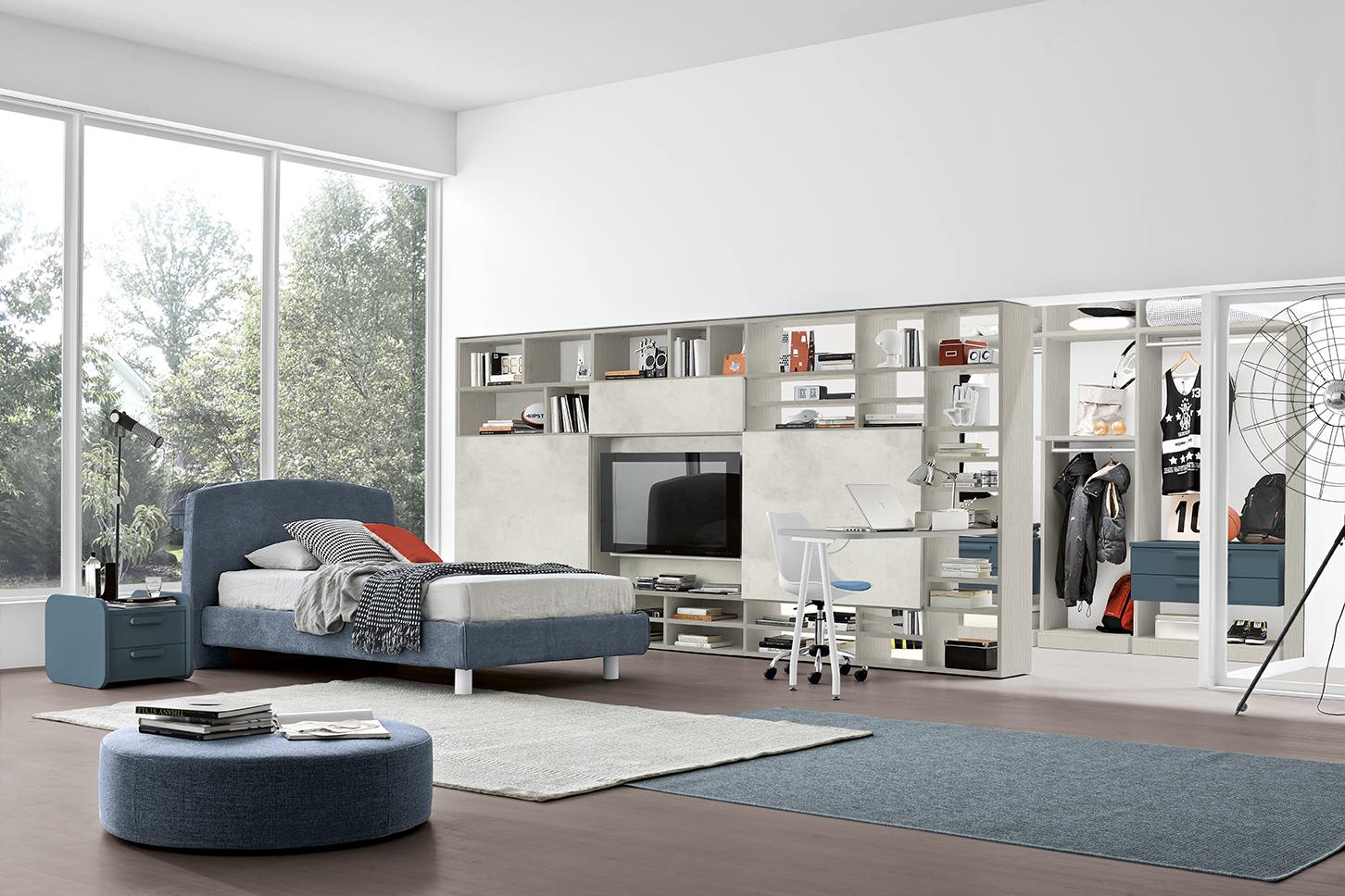 Letti singoli design moderni camere golf young letto narciso go y05 p40 41