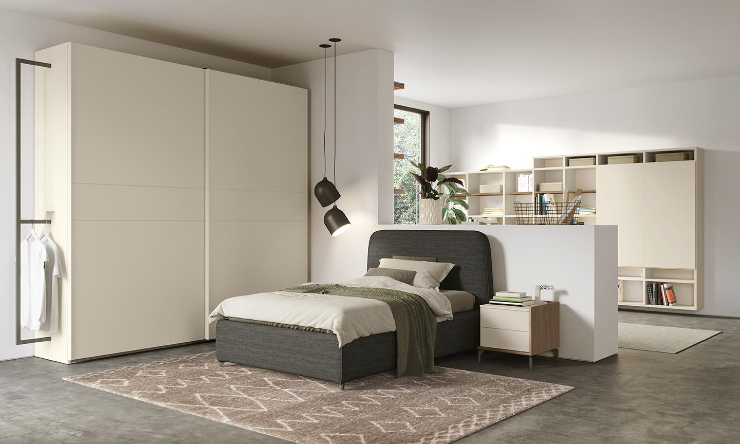 Letti singoli design moderni camere golf young letto verso go y04 p36 37