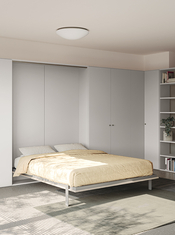 Letto design a scomparsa click go r01 p45