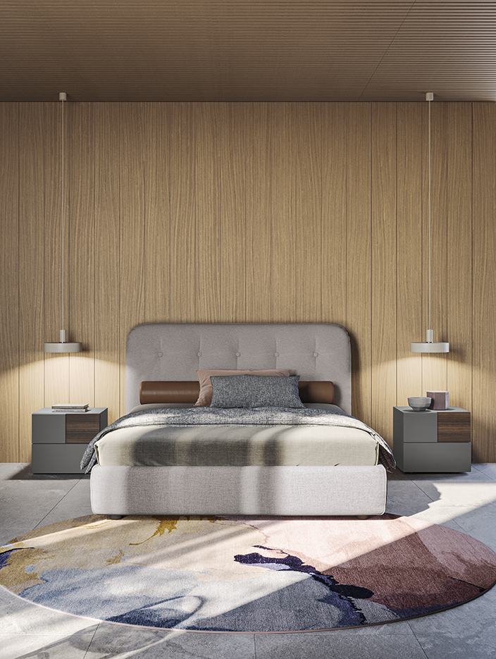 Letto design imbottito moderno go letto adagio go n12 p96