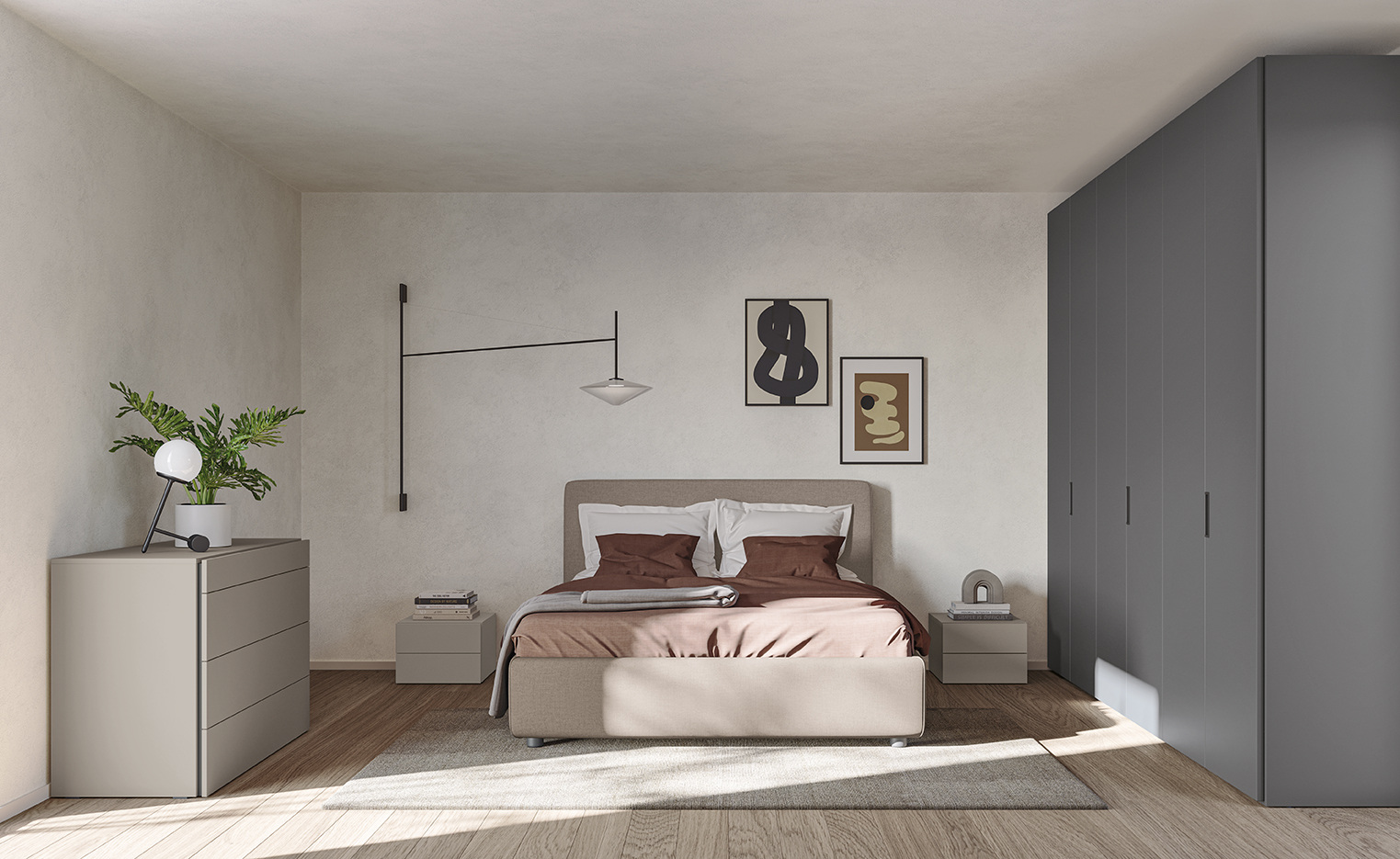 Letto design imbottito moderno go letto line go n28 p202 203