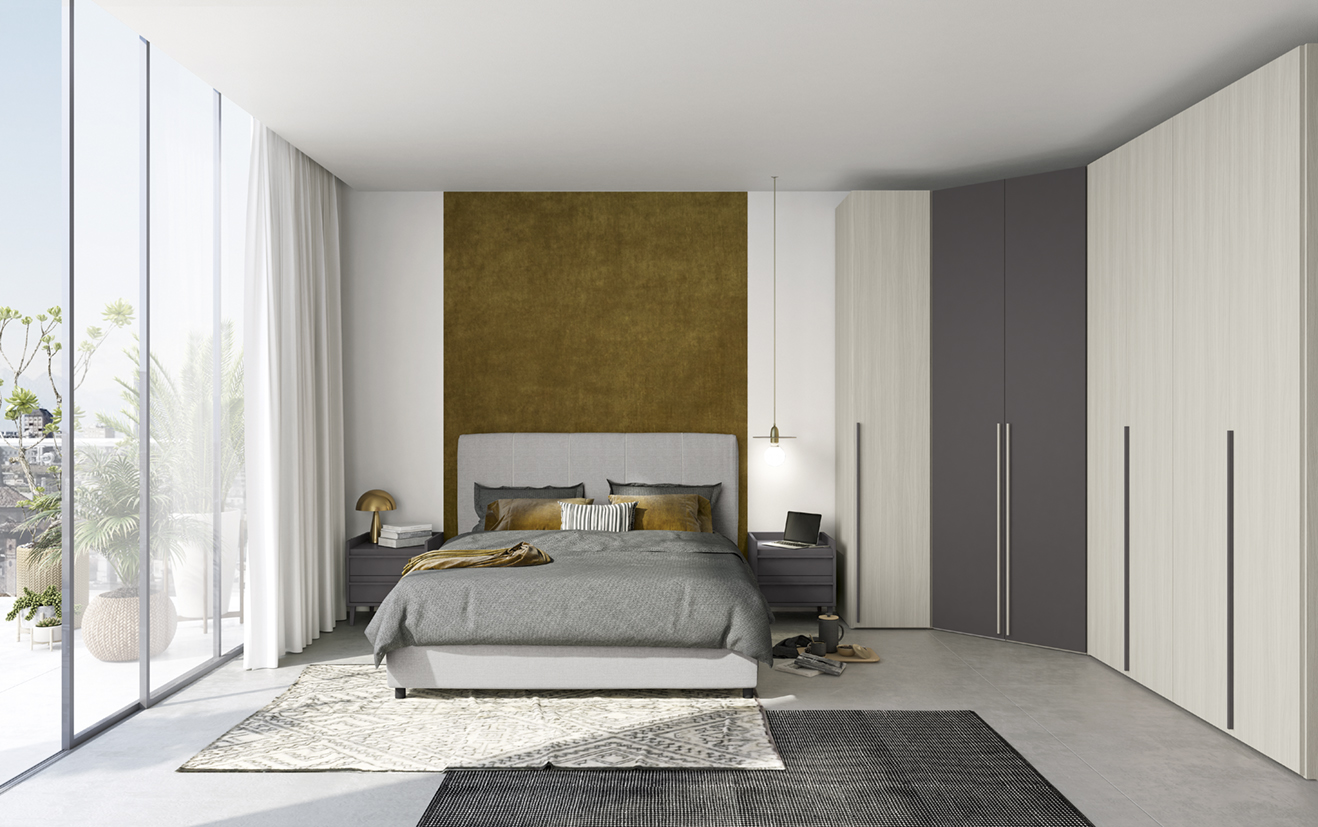 Letto design imbottito moderno go letto rapsody vo not m020 p98 99