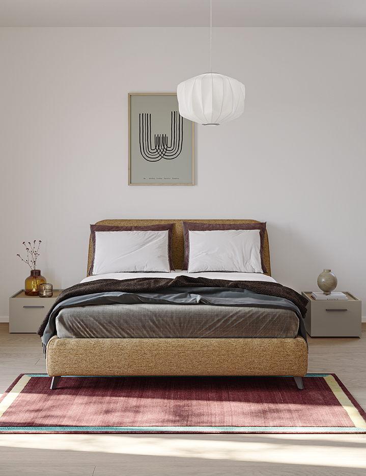 Letto design imbottito moderno go letto verso go n29 p210